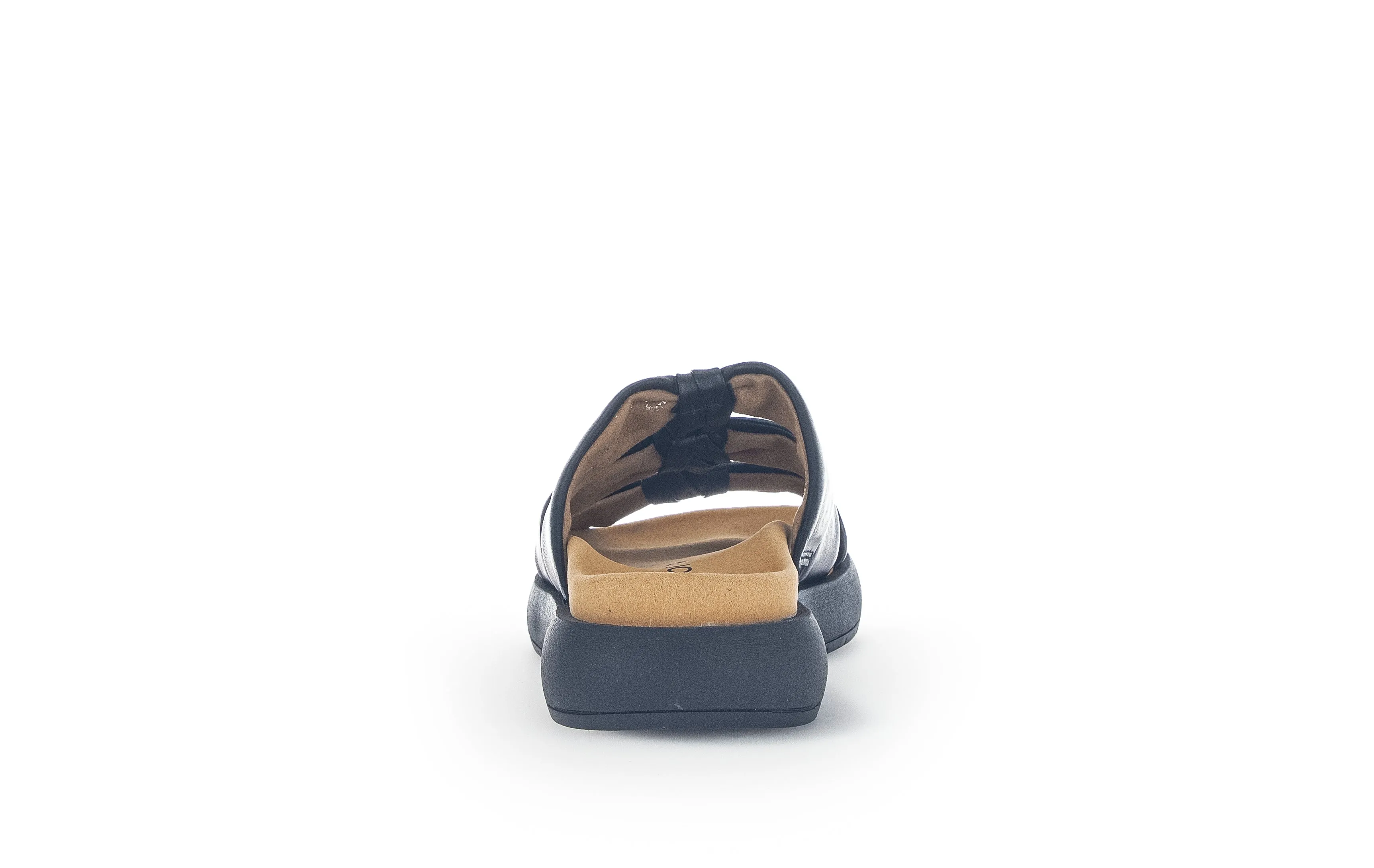 Sandales noires en cuir