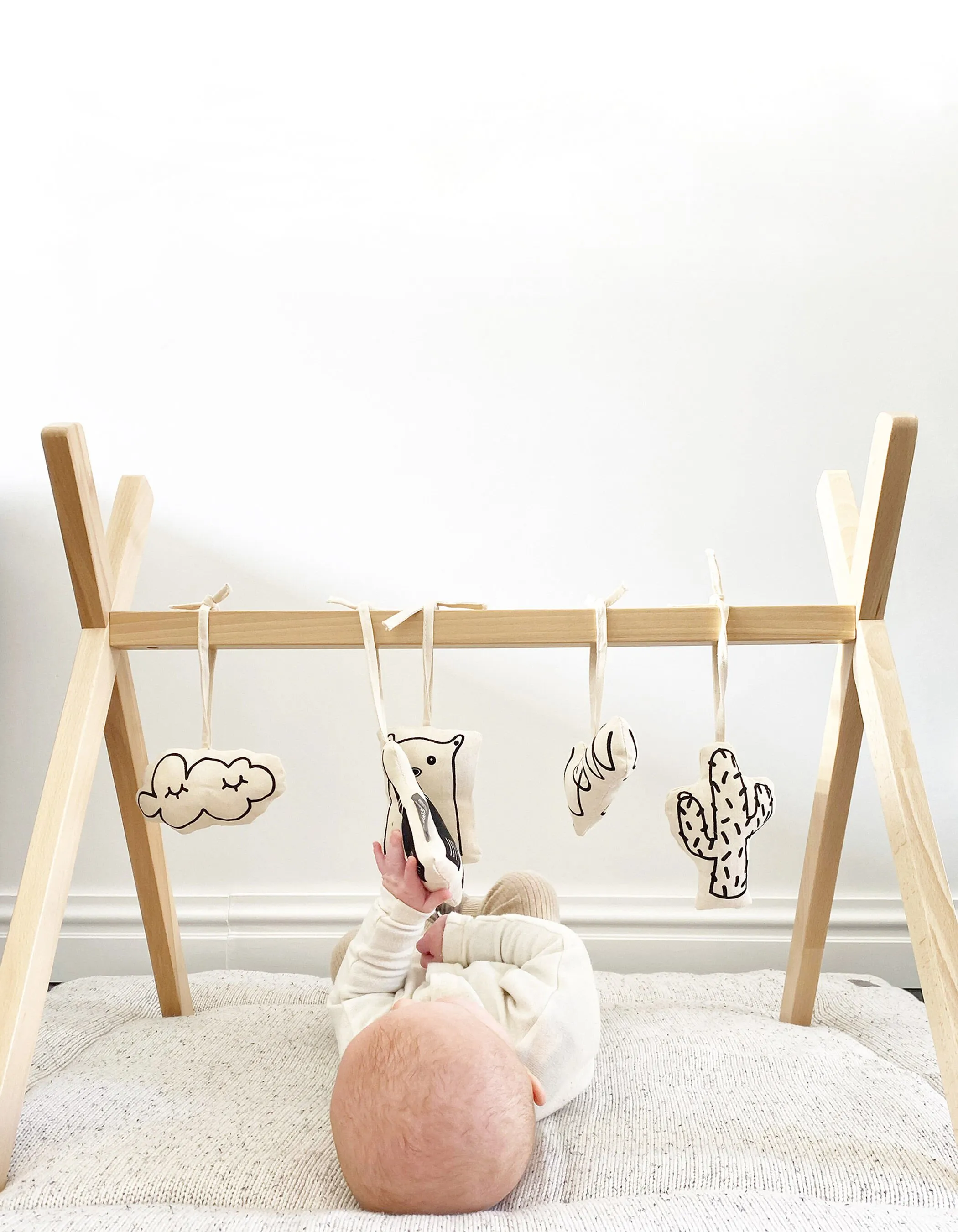 Set 5 jouets en coton pour arche d'activité CHILDHOME