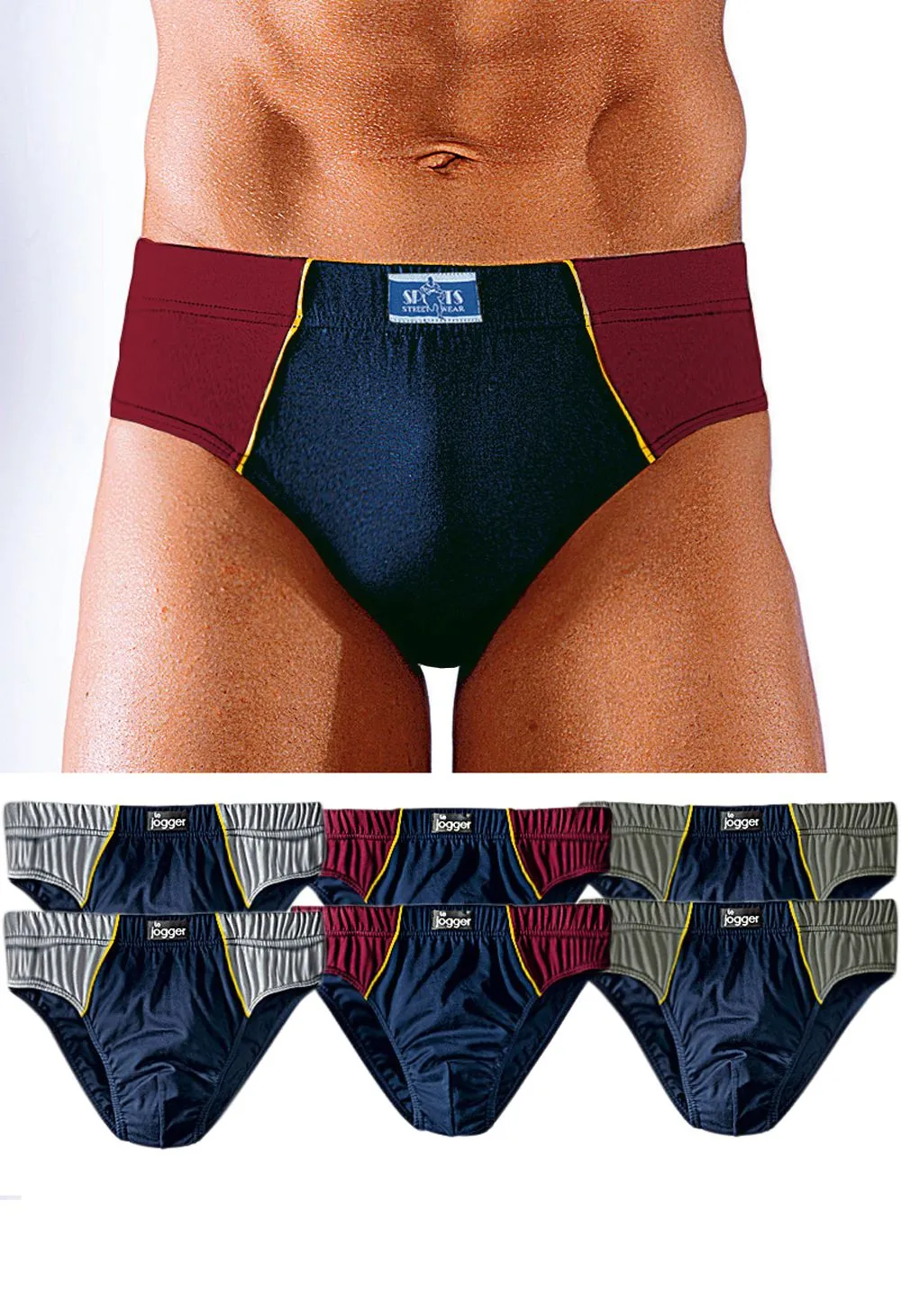 Slip fermé pur coton x 6