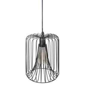 Suspension  métal fil noir D20 H25 | 3 Suisses