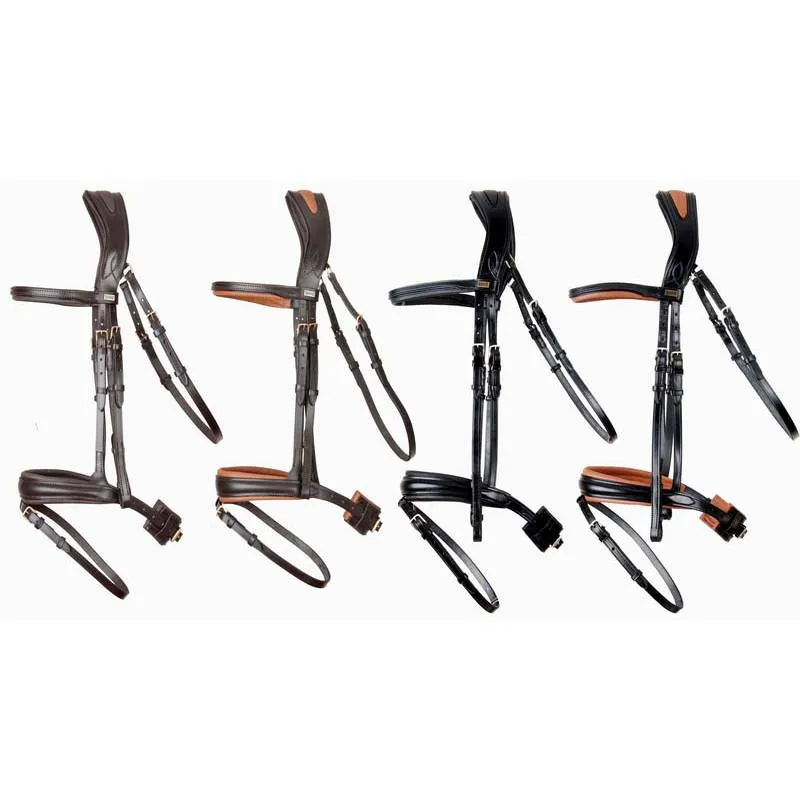 T anatomical bridle Matisse ultra-comfort softy-lined filet