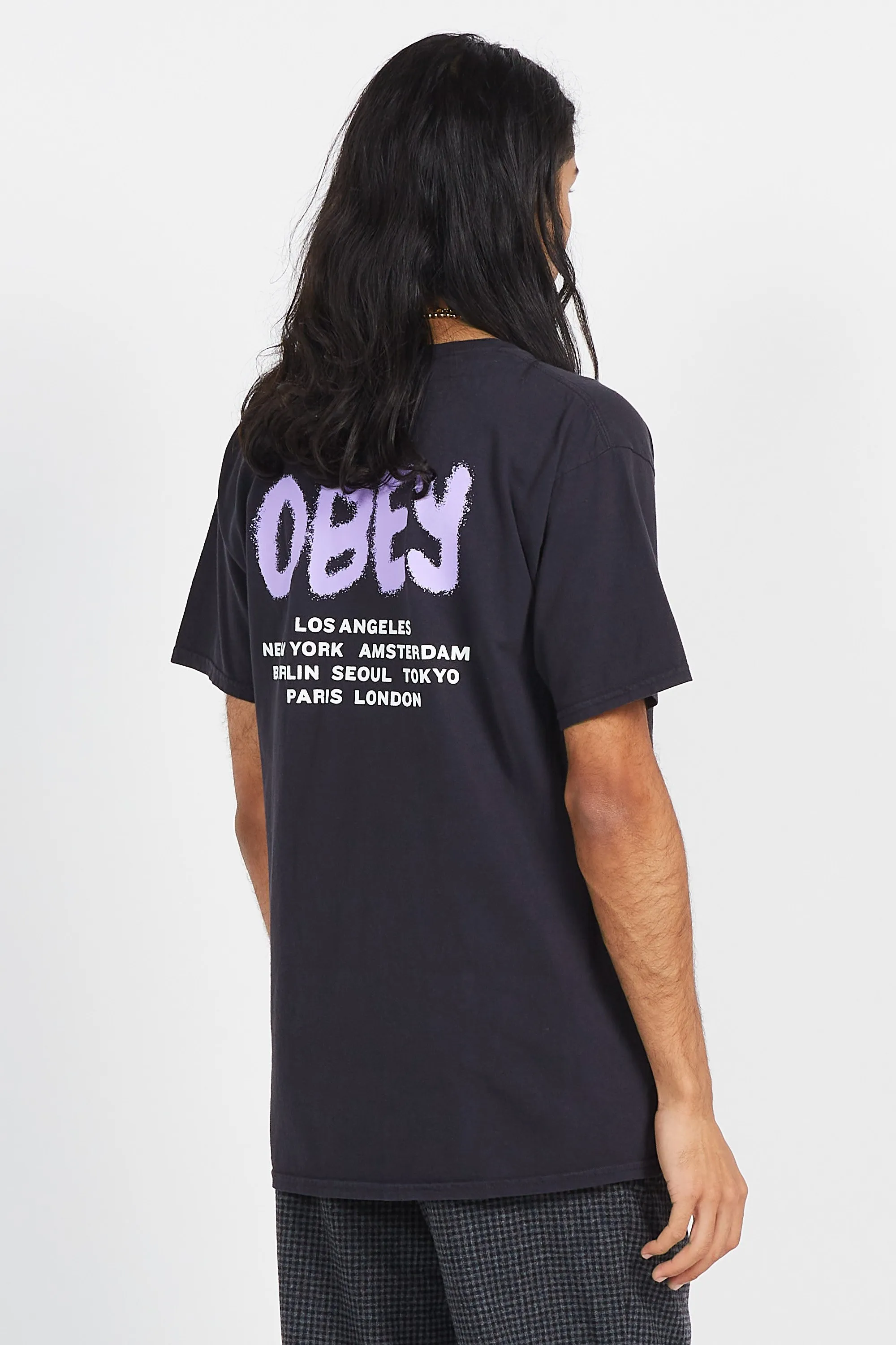 T-shirt Noir Obey - Homme | Citadium