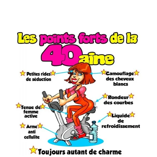 Tablier femme Anniversaire 40 ans personnalisable