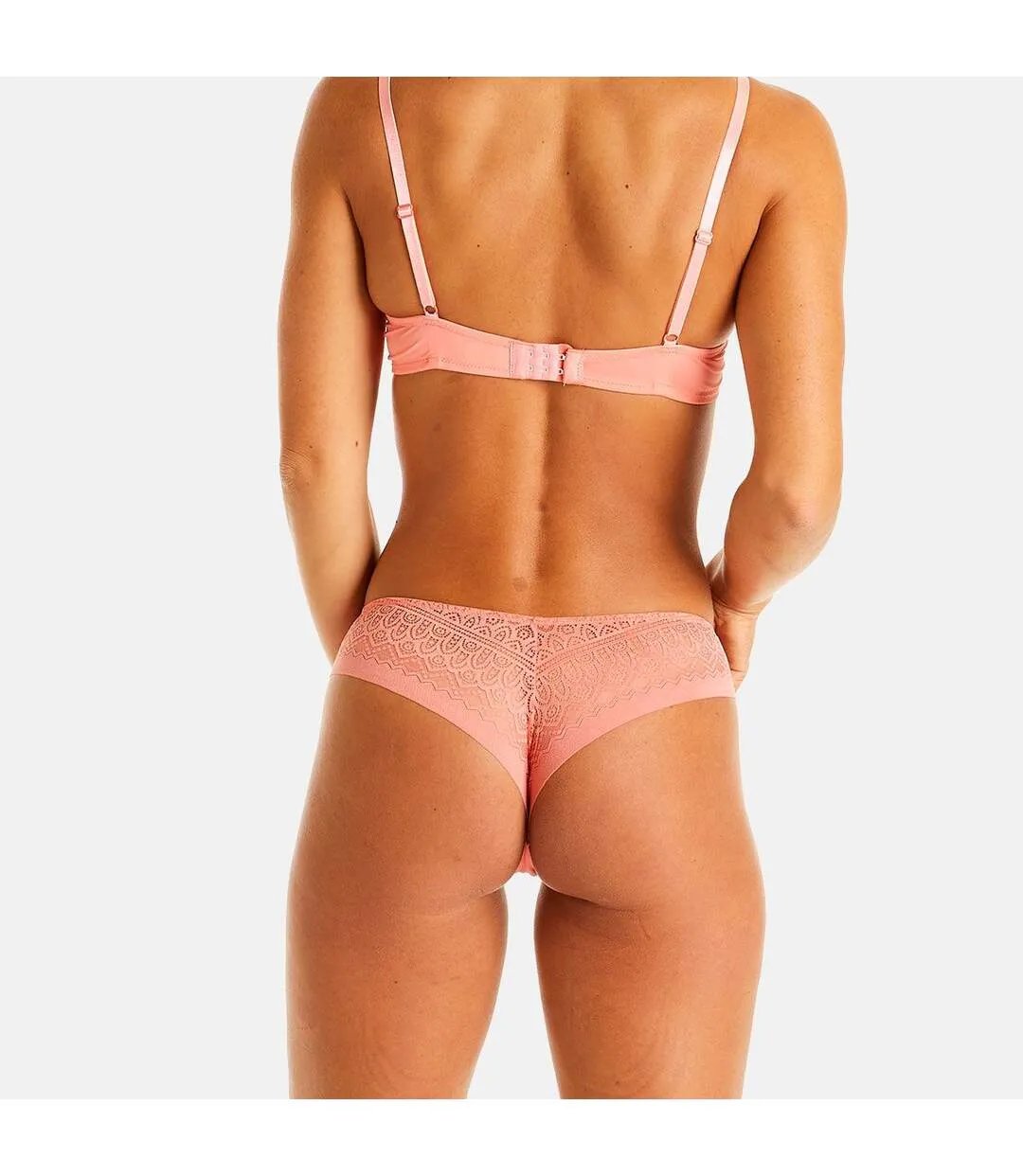 Pink Waffle Thong