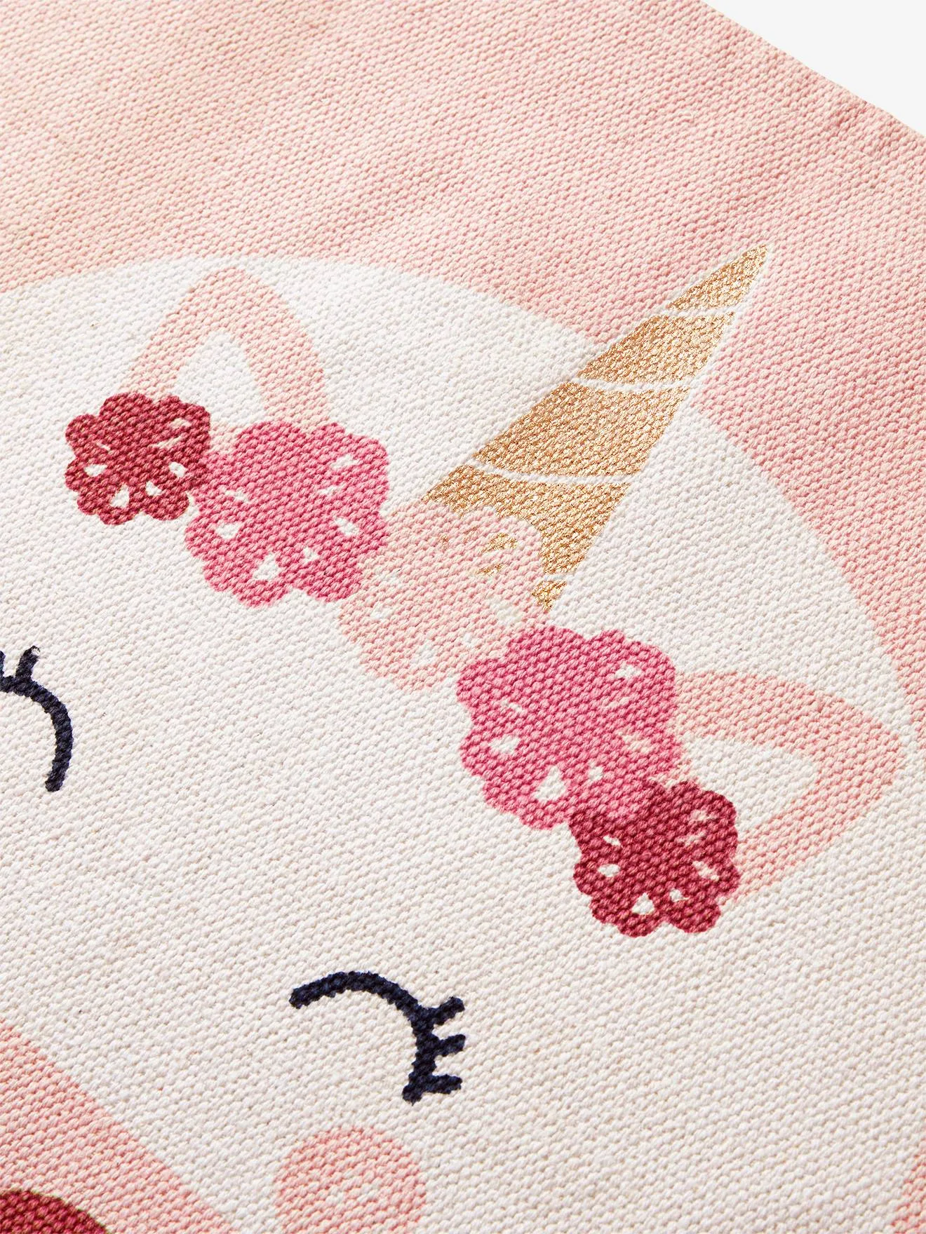 Tapis rectangle marelle Licorne rose - Vertbaudet