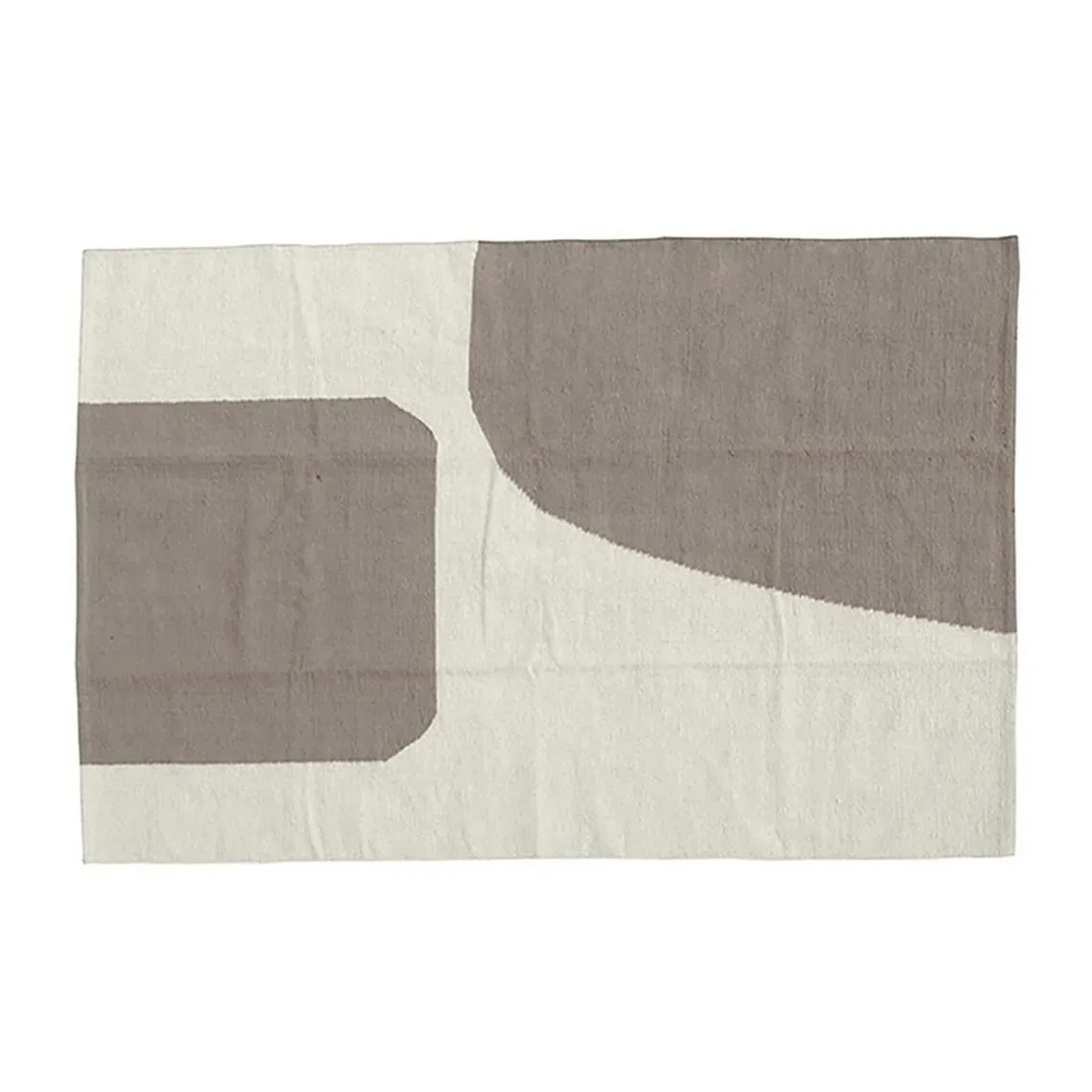 Tapis rectangulaire en coton Bloop naturel  | 3 Suisses