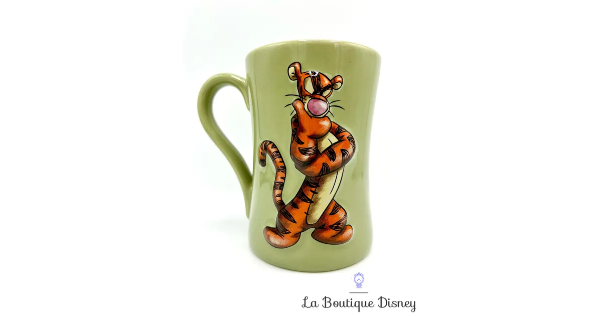 Tasse Tigrou boudeur Disney Store Exclusive mug Winnie l'ourson vert