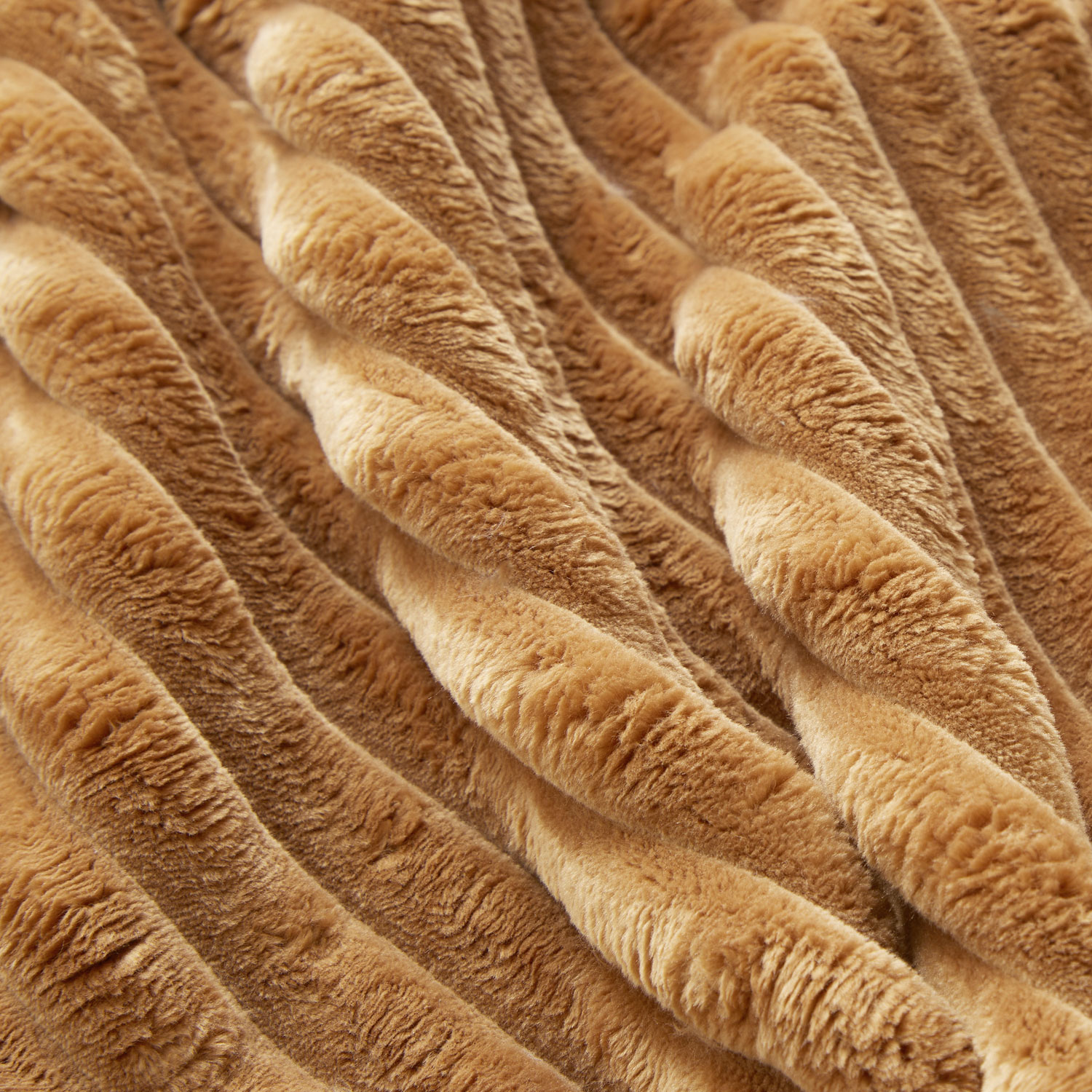 Tissu de revêtement Bandes de fourrure – caramel