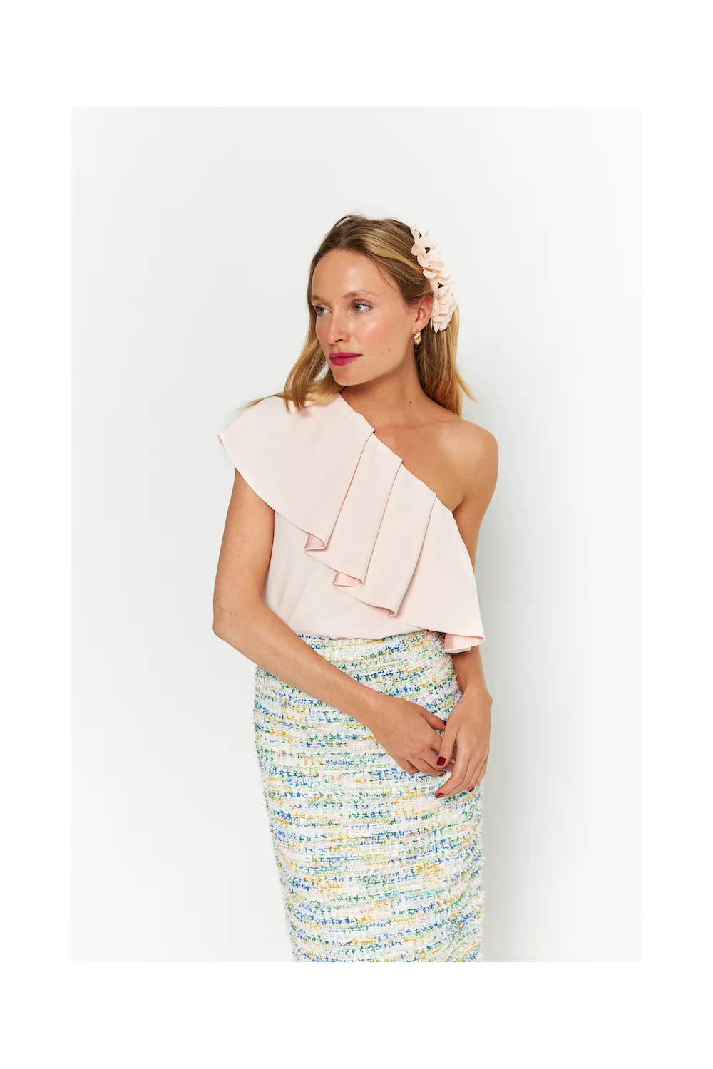 Light Pink Asymmetric Top
