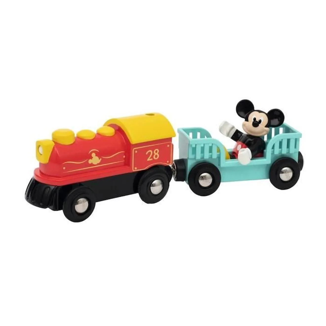 Train à pile Mickey Mouse - BRIO - Ravensburger - Dès 3 ans - 32265 rouge - Brio
