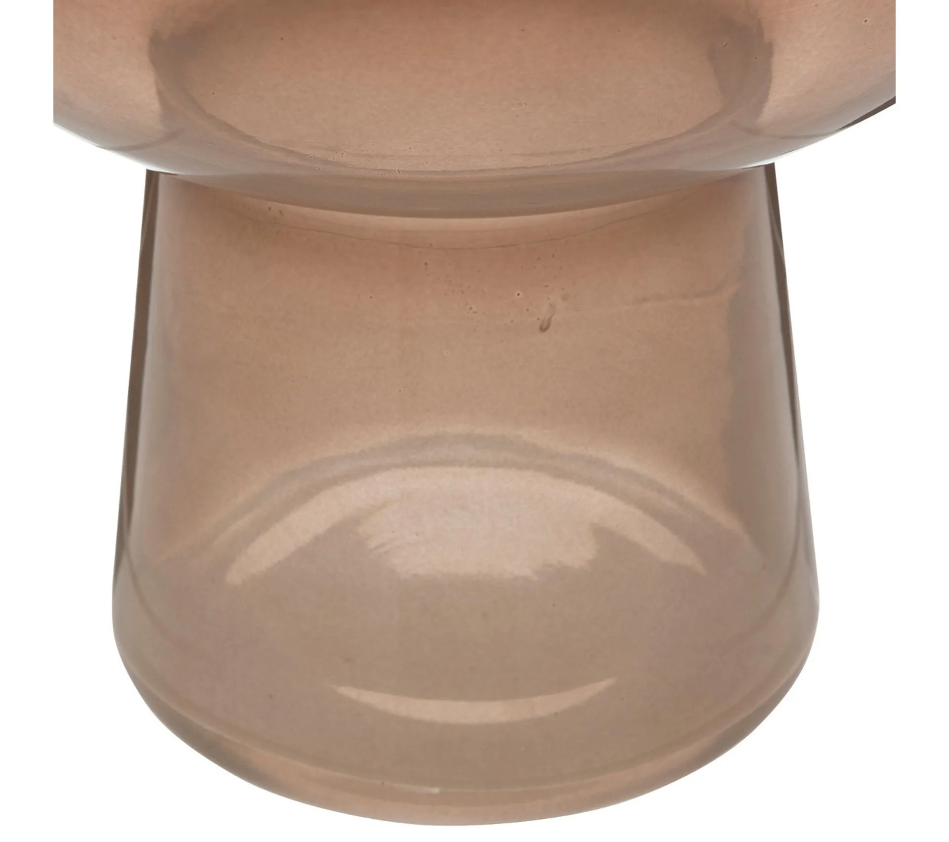 Vase Boule Et Conique En Verre Ambre H 40 Cm