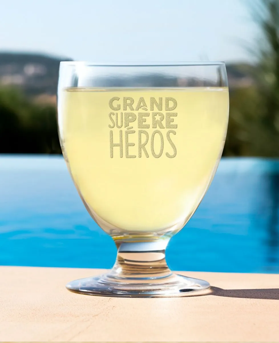 Verre à pastis Grand Su-Père Héros (gravé)