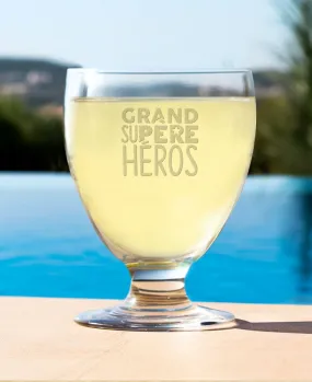 Verre à pastis Grand Su-Père Héros (gravé)
