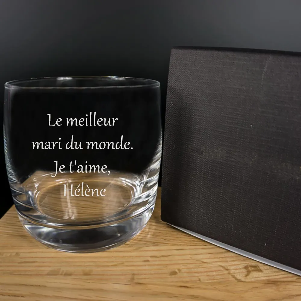 Personalized Engraved Whiskey Glass