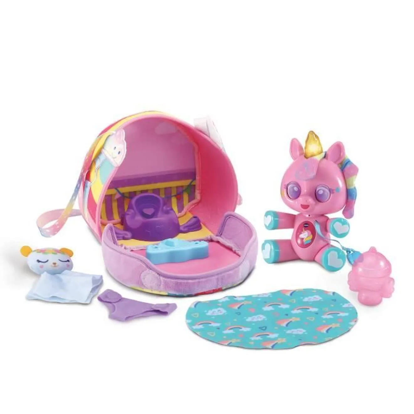 VTECH - Lovelies - Emmy, Mon Bébé Licorne Magique rose - Vtech